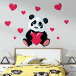 Αυτοκόλλητο Τοίχου Αγαπησιάρικο Panda