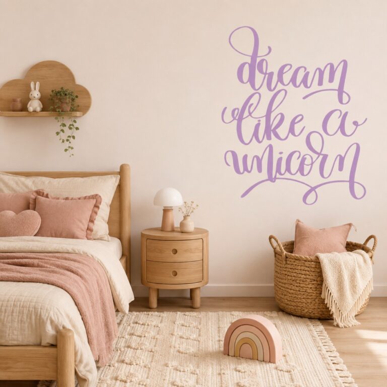Αυτοκόλλητο Τοίχου Dream Like A Unicorn Σε 33 Αποχρώσεις