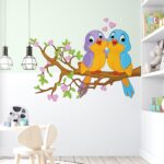 Αυτοκόλλητο Τοίχου Birds On Tree