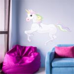 Αυτοκόλλητο Τοίχου Rainbow Unicorn Horse