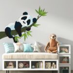 Αυτοκόλλητο Τοίχου Νυσταγμένο Panda