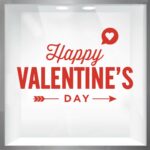 Αυτοκόλλητο Αγίου Βαλεντίνου Happy Valentine's Day
