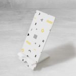 Επιτραπέζια Βάση Κινητού - Από Plexiglass, Black And Yellow Shapes