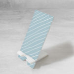 Επιτραπέζια Βάση Κινητού - Από Plexiglass, Blue And White Lines