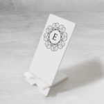 Επιτραπέζια Βάση Κινητού - Από Plexiglass, Black Monogram