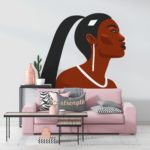 Αυτοκόλλητο Τοίχου - Woman Illustration