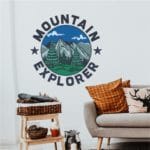 Αυτοκόλλητο Τοίχου Mountain Explorer