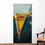 Αυτοκόλλητο Πόρτας - Happy Frog