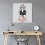 Πίνακας Σε Καμβά Fashion Cat