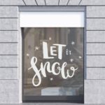Χριστουγεννιάτικη Βιτρίνα Let It Snow