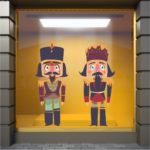 Χριστουγεννιάτικη Βιτρίνα Nutcrackers