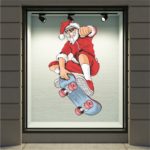 Χριστουγεννιάτικη Βιτρίνα Skater Santa