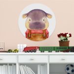 Στρογγυλός Πίνακας Little Hippo
