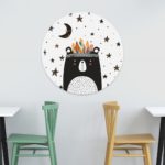 Στρογγυλός Πίνακας Boho Bear