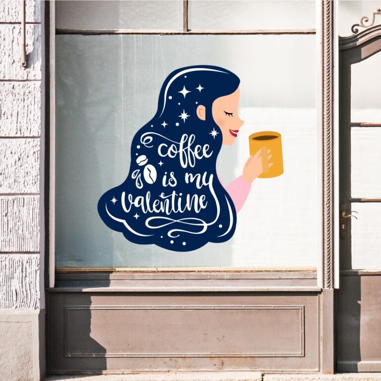 Αυτοκόλλητο Αγίου Βαλεντίνου Coffee Is My Valentine