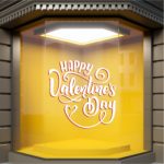 Αυτοκόλλητo Αγίου Βαλεντίνου Happy Valentine’s