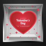 Αυτοκόλλητο Αγίου Βαλεντίνου Happy 14 February