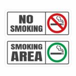 Αυτοκόλλητα Smoking No Smoking Area