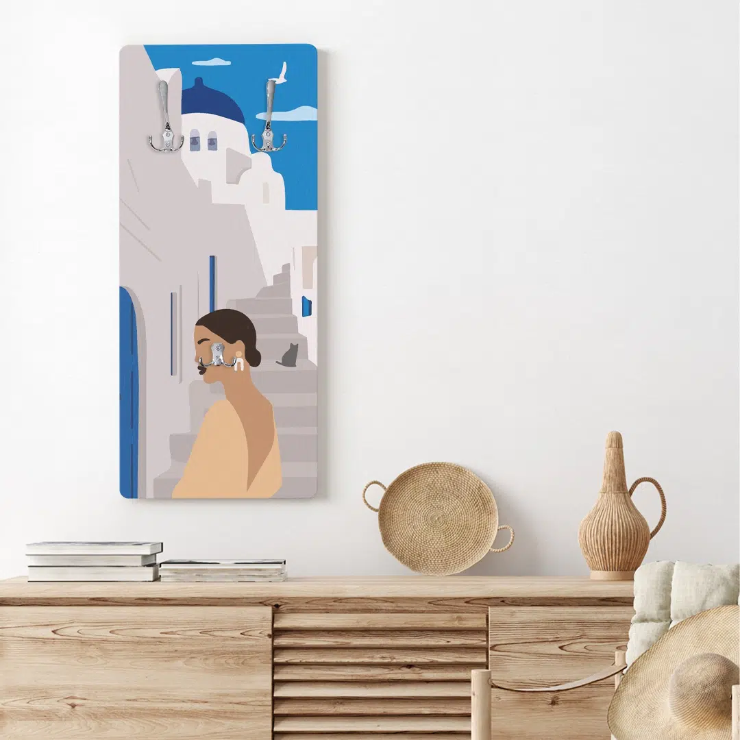 Εικαστική Κρεμάστρα Woman Illustration