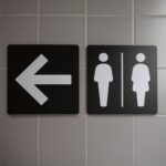 Σήμανση Wc Κατεύθυνσης Σε Plexiglass
