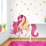 Αυτοκόλλητο Τοίχου Unicorn With Golden Alicorn