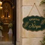 Κρεμαστή Πινακίδα Έρχεται η Νύφη