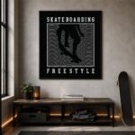Πίνακας Σε Καμβά Skateboarding