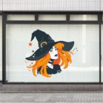 Halloween Βιτρίνα Μάγισσα