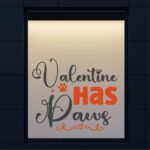 Αυτοκόλλητο Αγίου Βαλεντίνου Valentine Has Paws