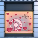 Αυτοκόλλητο Αγίου Βαλεντίνου Valentine Time
