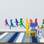 Αυτοκόλλητο Τοίχου - Running Group 145x45cm