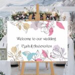 Πίνακας Yποδοχής Γάμου Wild Flowers