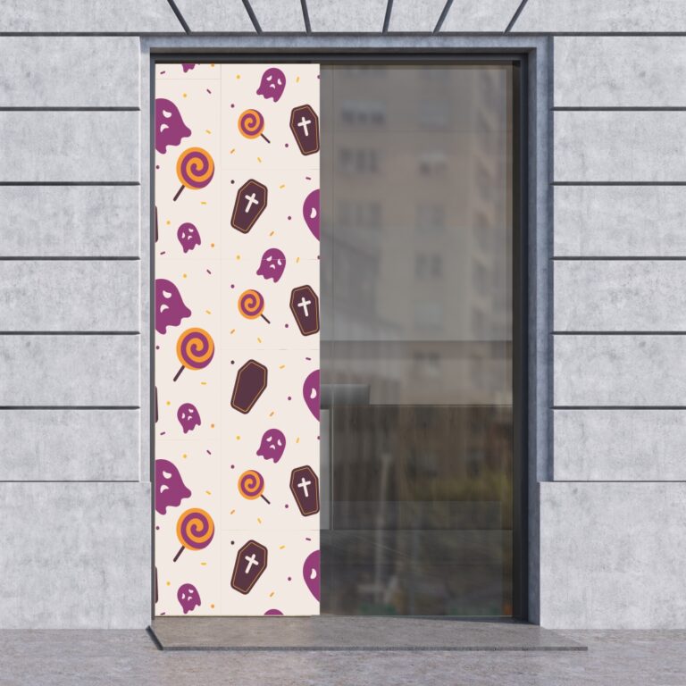 Halloween Poster Lollipops And Ghosts