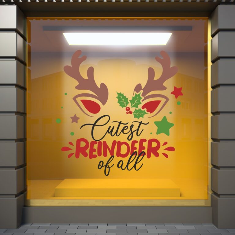 Χριστουγεννιάτικη Βιτρίνα Reindeer