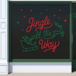 Χριστουγεννιάτικη Βιτρίνα Jingle All The Way