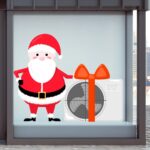Χριστουγεννιάτικη Βιτρίνα Santa Air Cooler