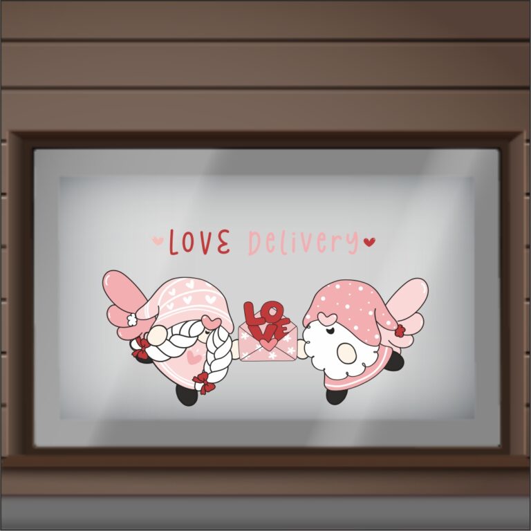 Αυτοκόλλητο Αγίου Βαλεντίνου Love Delivery