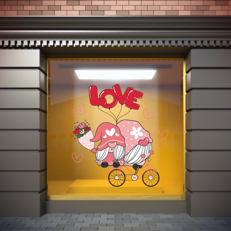 Αυτοκόλλητο Αγίου Βαλεντίνου Love Bicycle