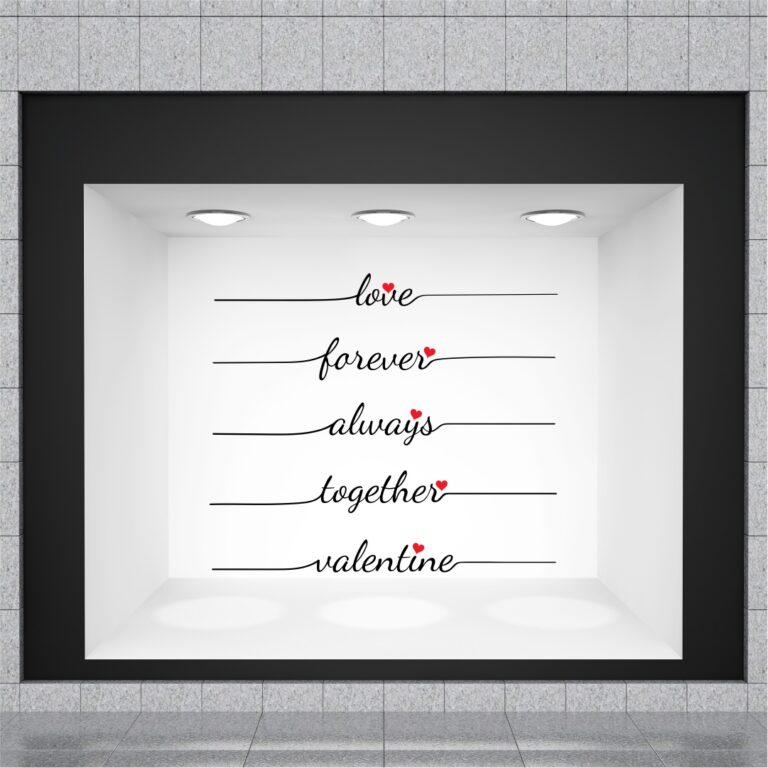 Αυτοκόλλητο Αγίου Βαλεντίνου Love Forever