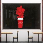 Αυτοκόλλητο Αγίου Βαλεντίνου Love Coffee