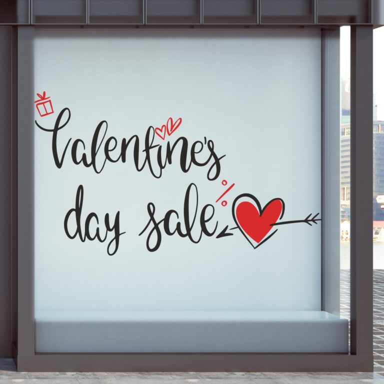 Αυτοκόλλητο Αγίου Βαλεντίνου Sale Day