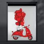 Αυτοκόλλητο Αγίου Βαλεντίνου Vespa Love