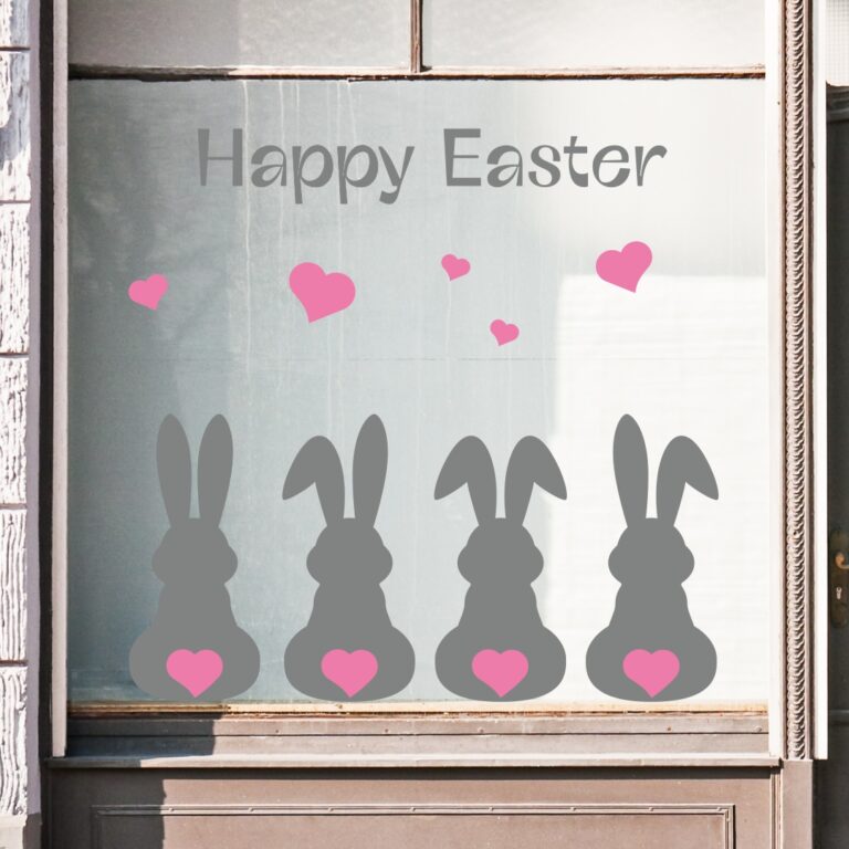 Πασχαλινή Βιτρίνα Τα Λαγουδάκια Και Οι Καρδούλες