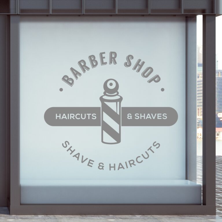 Barber Βιτρίνα Haircuts & Shaves