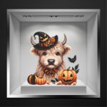 Halloween Βιτρίνα The Dog With The Pumpkin