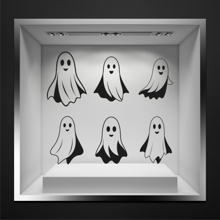 Halloween Βιτρίνα Χαμογελαστά Φαντασματάκια