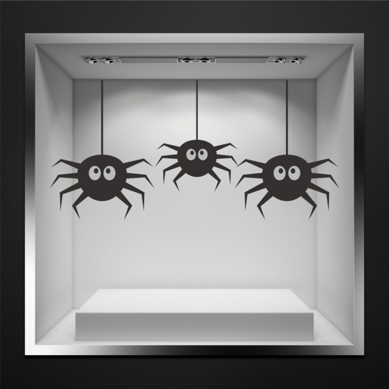 Halloween Βιτρίνα Αράχνες
