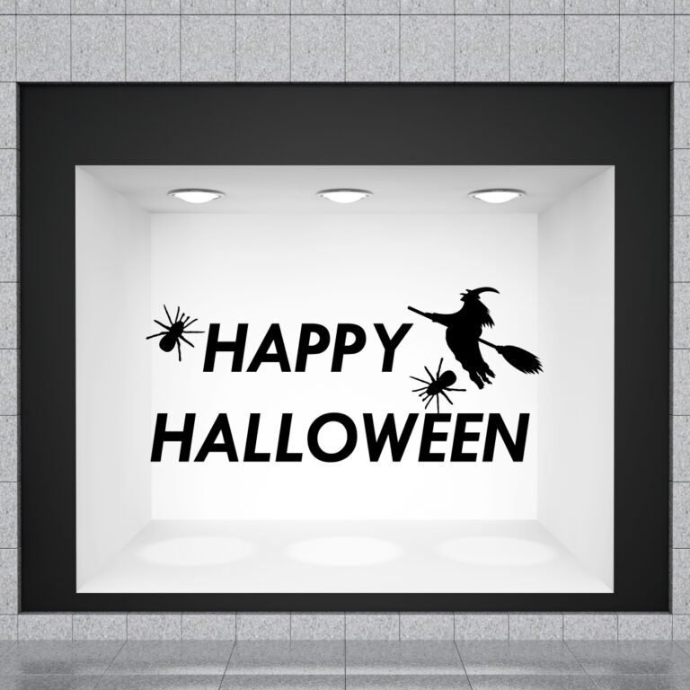 Halloween Βιτρίνα Μαύρη Μάγισσα