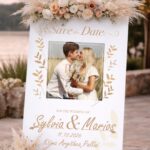 Πίνακας Υποδοχής Γάμου Με Φωτογραφία Save the Date